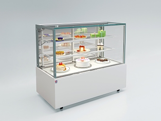 Modern Cake Cabinet Right Angle Bread Cabinet 3d model