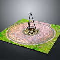 Outdoor Living Essential Fire Pit Setup With Circular Brick Area Tripod And Wood Pile