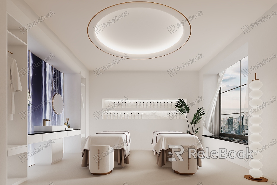 Silent SPA beauty room model