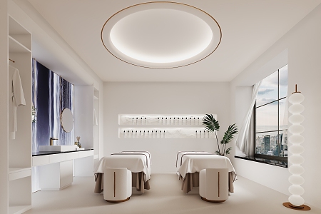 Silent SPA beauty room 3d model