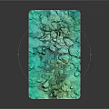 Underwater Seabed Terrain With Green Water Coral Formations And Rocky Outcrops