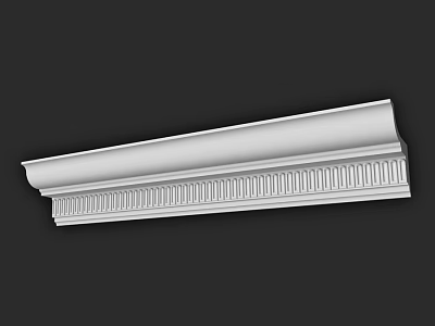 Decorative Architectural Cornice with Intricate Patterns and Classic Design for Interior Decoration 3d model