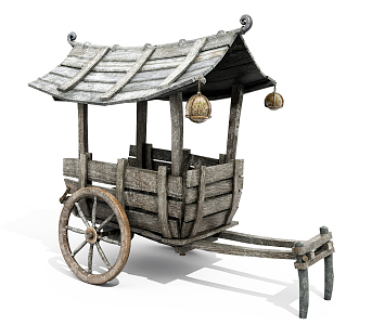 Chinese carriage Old carriage 3d model