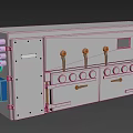 Industrial Equipment With Control Panel Buttons Drawers And Display Screen