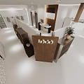 Modern Clothing Store Interior With White Space Wooden Shelves Potted Plant And Hanging Clothes