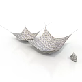 Woven Shell Shaped Furniture Set With Modern Artistic Design And Textured Patterns