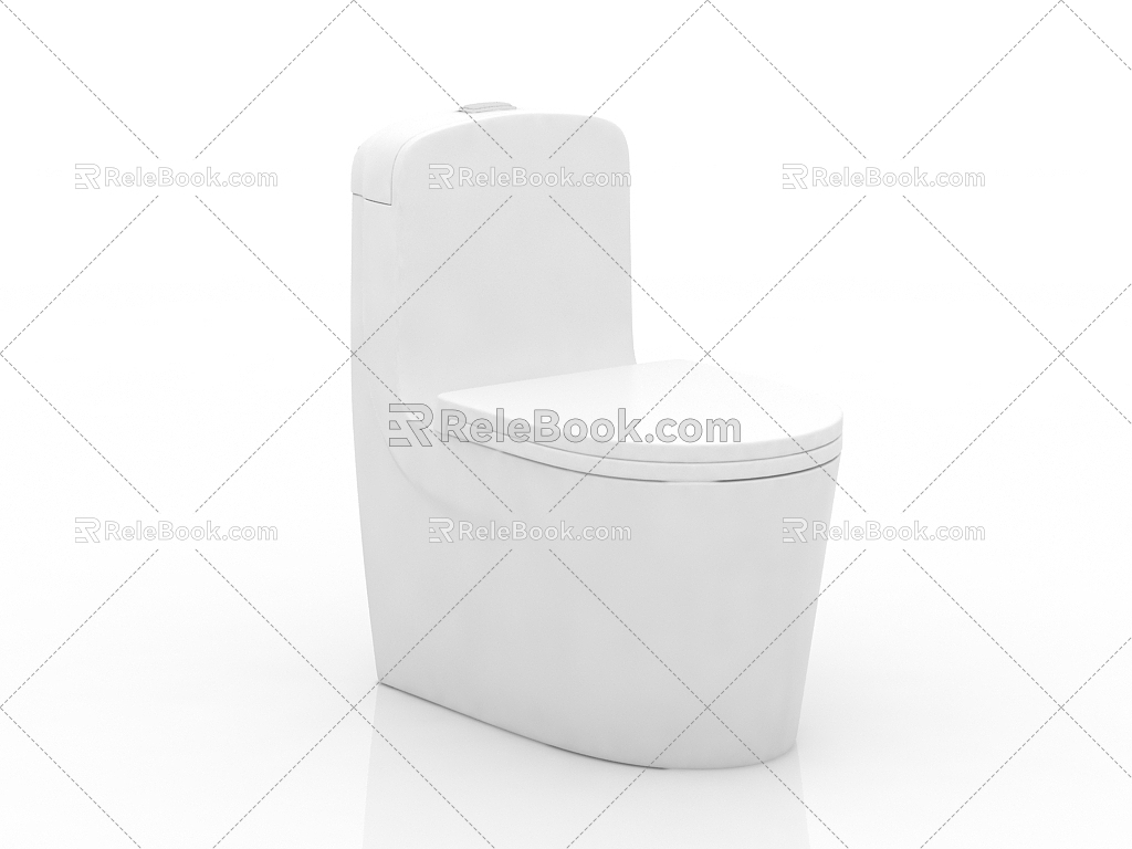 Modern toilet 3d model