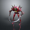 Mech Warrior Mech Soldier Machine Battlearm Mechanical Battlearm Machine Fighter Robot 3d model