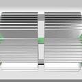 Automotive Parts Green Frame Gray Fins Cooling Component Structure Design
