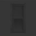 Modern Dark Wooden Cabinet With Minimalist Design And Single Door Structure