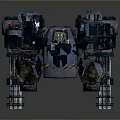 Mech Warrior Mech Soldier Machine Battlearm Mechanical Battlearm Machine Fighter Robot 3d model