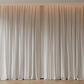 Soft White Floor Length Linen Curtains For Modern Home Interior Design