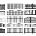 Variety Of Metal Fence Designs Displayed