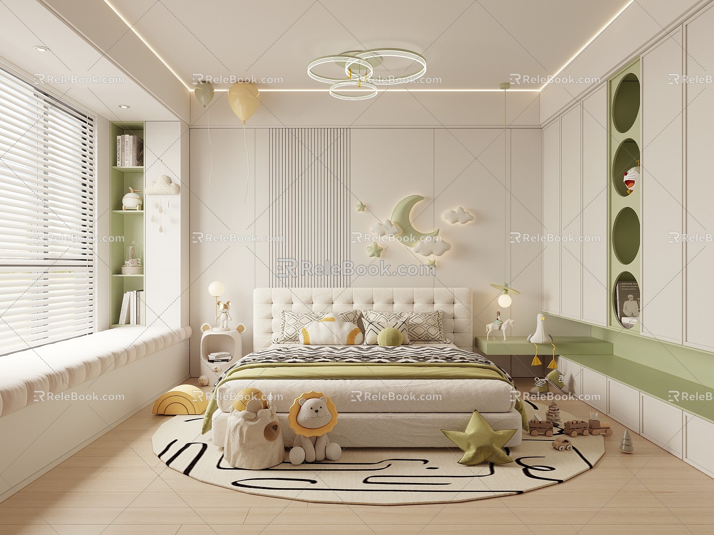 Modern Children's Room 3d model