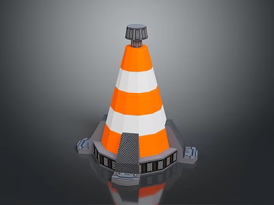 Traffic cone road sign safety cone construction warning city supporting facilities city facilities architectural landscape outdoor outdoor architectural realism 3d model