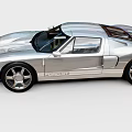 Silver Sleek Sports Car With Transparent Roof Aerodynamic Design And Alloy Wheels