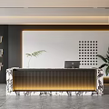 Modern Front Desk 3d model