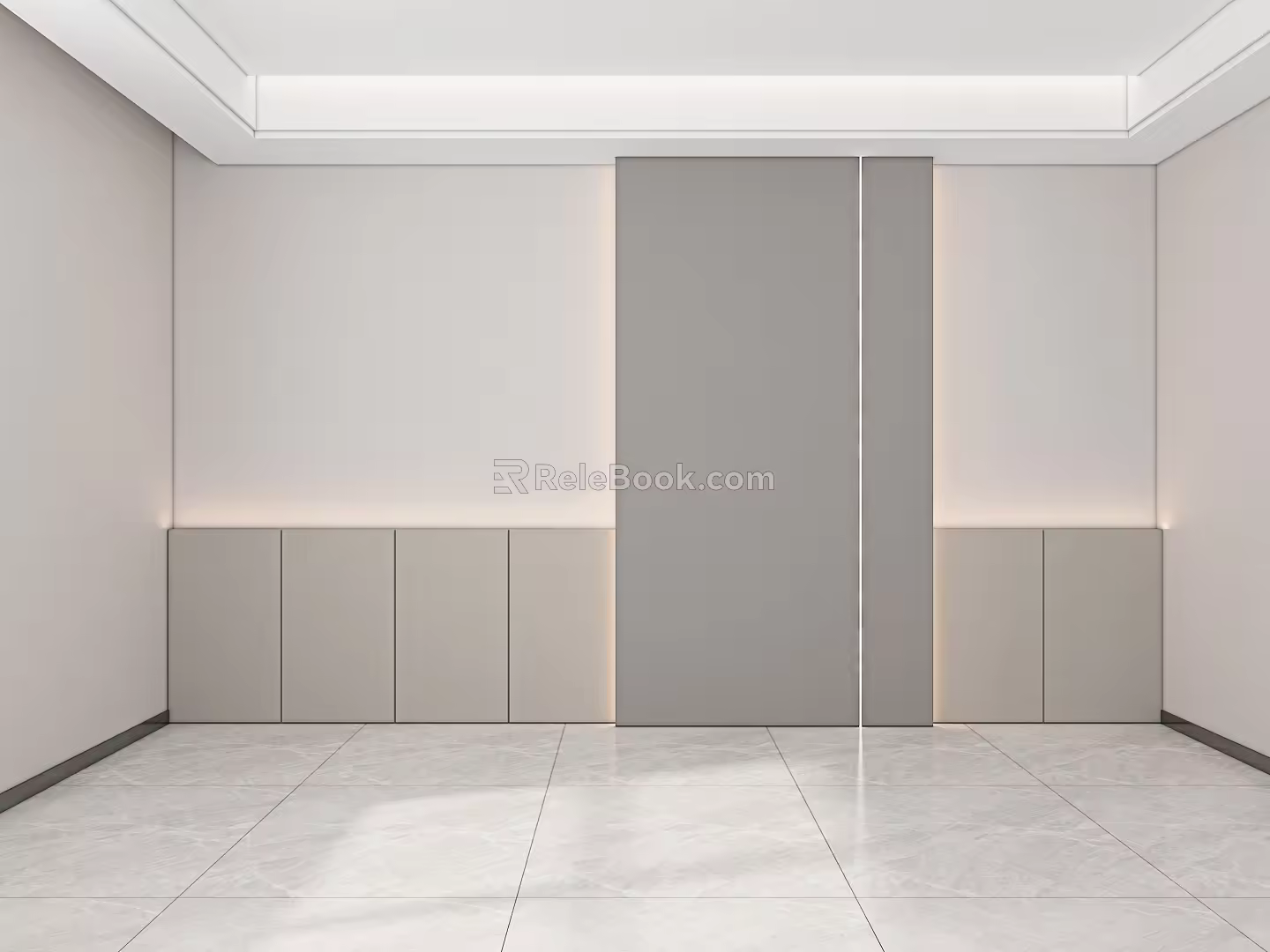 Modern background wall 3d model