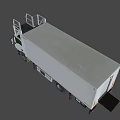 Efficient White Refrigerated Truck Featuring Hydraulic Lift Platform For Cargo Handling