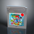 Nintendo Game Boy Game Cartridge With Super Mario Bros Cover Art And Characters