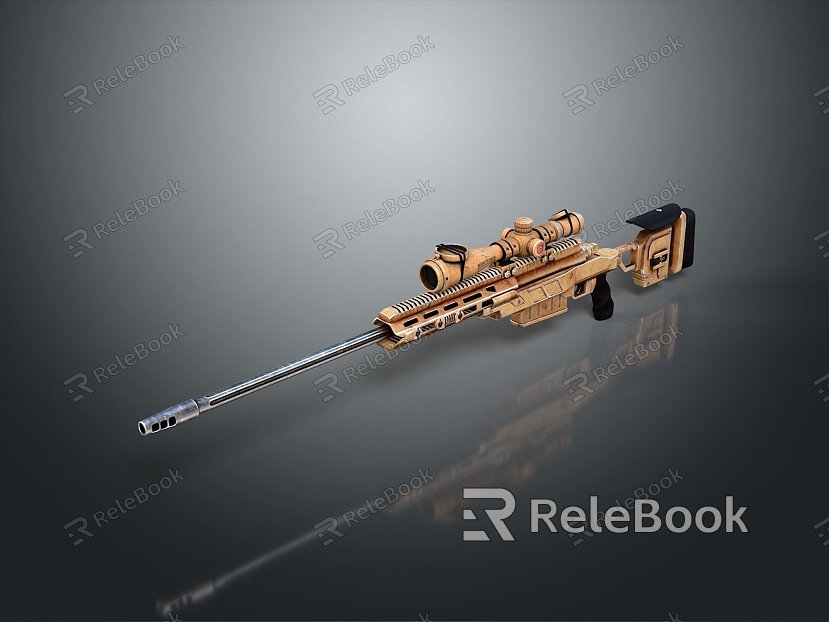 Sniper rifle sight sniper rifle sci-fi sniper rifle semi-automatic rifle combat rifle model