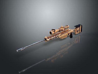 Sniper rifle sight sniper rifle sci-fi sniper rifle semi-automatic rifle combat rifle model