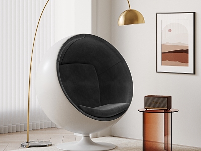 Modern Single Chair Space Ball Chair model