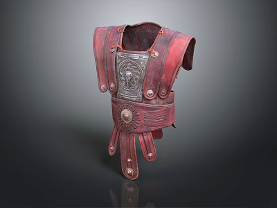 Soft Armor Leather Armor Soft Hedgehog Armor Soldier Leather Armor Warrior Leather Armor Ancient Soldier Costume 3d model