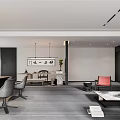Modern Office Interior Design With Wooden Desk Ergonomic Chairs Bookshelves Plants And Large Windows