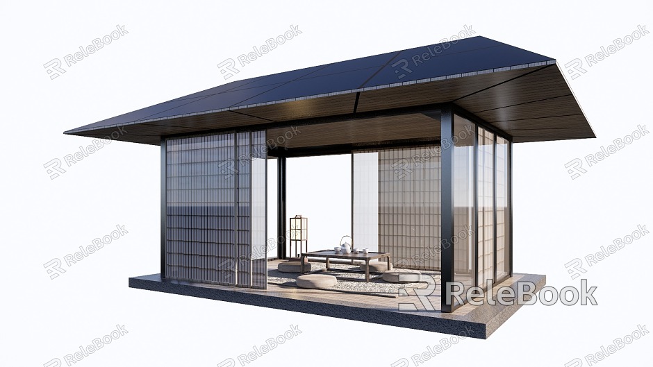 New Chinese style pavilion pavilion gazebo tea room model