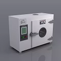 Laboratory Equipment With White Body Digital Display Control Panel And Viewing Window 3d model