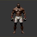 Muay Thai Tyson Free Fight Fighting Athlete Muay Thai Athlete Boxer Boxer Athlete 3d model