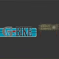 Decorative Signage Collection With Welcome Blue Sign BIKE Lettering And Cosmo Canyon Wooden Sign
