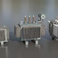 Industrial Power Transformers With Heat Sinks Terminal Posts And Control Meters