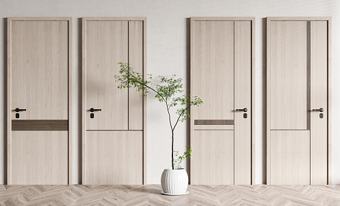 Modern swing door 3d model