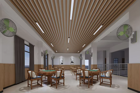 New Chinese Chess Room 3d model