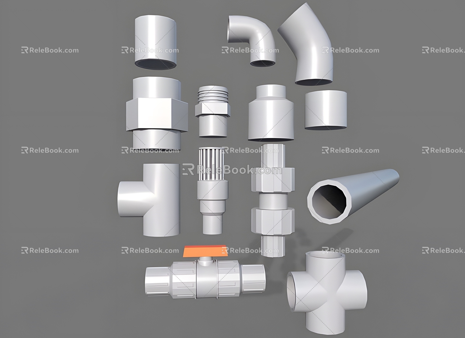 plastic pipe 3d model