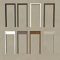 Various Door Arches With Different Colors And Materials For Interior Design 3d model