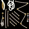 Modern Wall Lights With Linear Design And Spherical Gold Accents For Home Decor