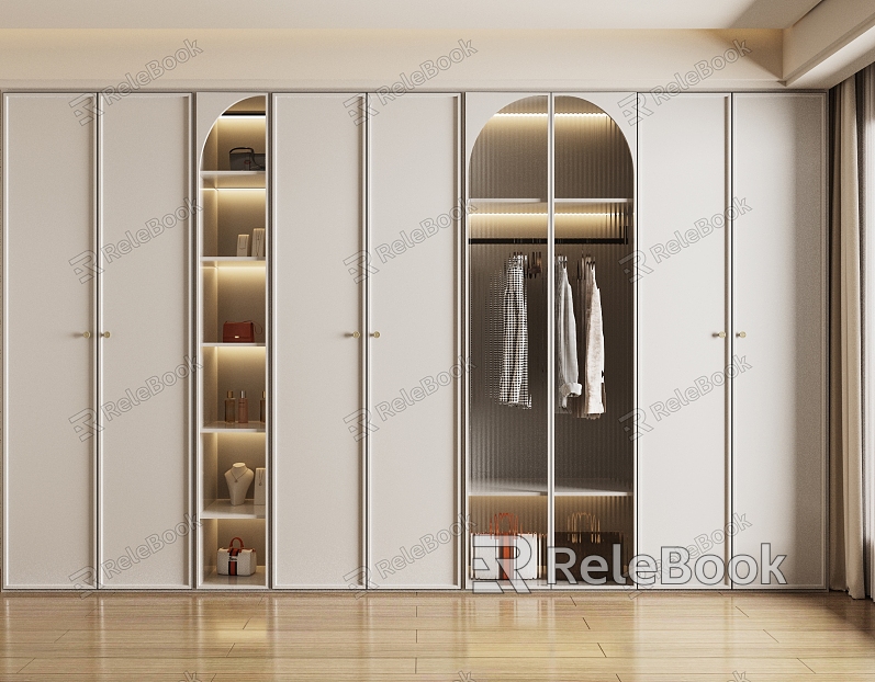 Cream wardrobe French wardrobe model