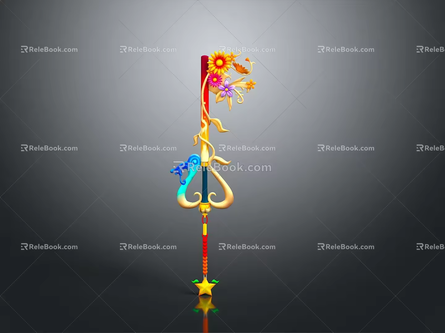 Scepter Ancient Scepter Cane Ancient Scepter Magic Scepter Metal Scepter Classical Scepter Magic Scepter 3d model