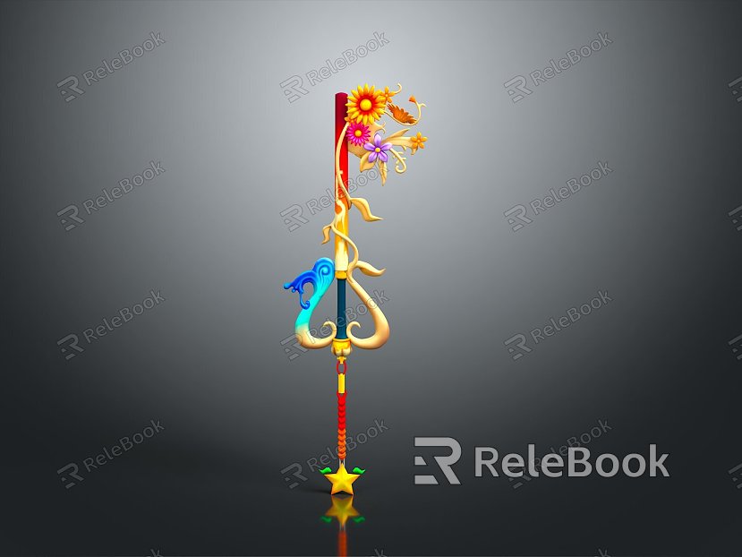 Scepter Ancient Scepter Cane Ancient Scepter Magic Scepter Metal Scepter Classical Scepter Magic Scepter model