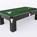 High Quality Billiard Table as Sports Equipment with Green Felt Surface Black Frame and Cue