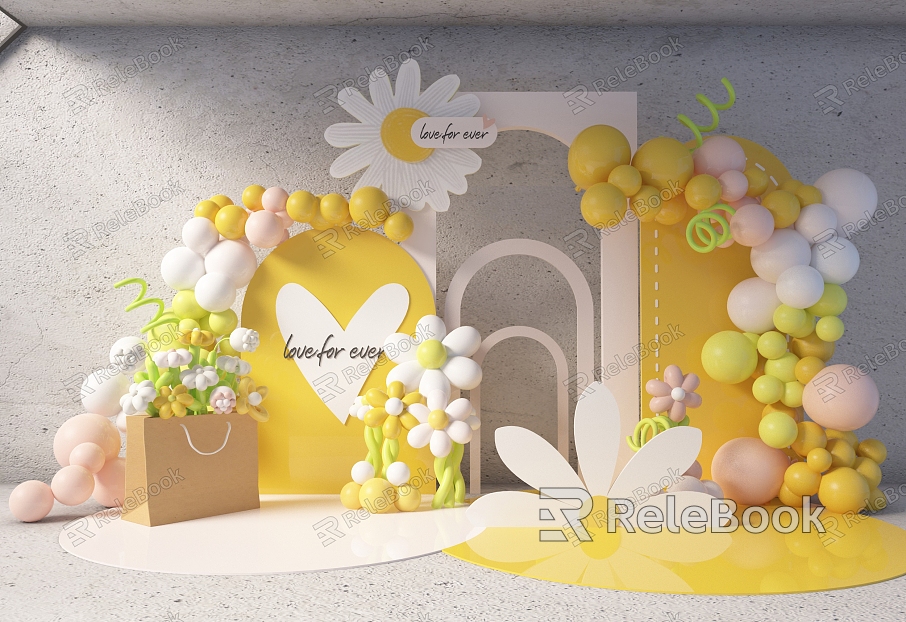 Meichen Balloon Party Activities Arrangement Birthday Meichen Balloon Meichen model