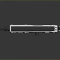 Modern Tactical Gun With White And Black Design Featuring Rail Grip And Stock