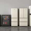 Mini Refrigerator Single Door Refrigerator Double Door Refrigerator Mini Refrigerator 3d model