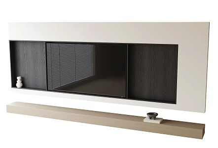 TV background wall TV wall 3d model