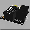 KFDK DC DC Converter Electronic Device With Black Heat Sink And Dimensions