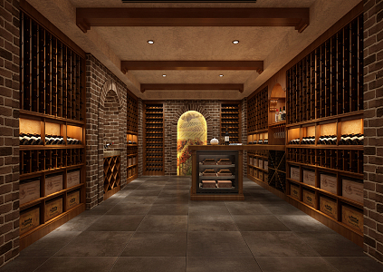 American Wine Cellar 3d model