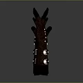 Stylish Brown Gloves With Black Fingertips And Decorative Studs For Daily Use